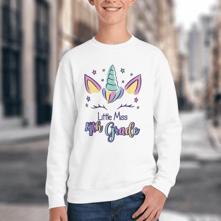 Little Miss Fourth Grade 2026 Back To School 4th Grade Girls Youth Crewneck Sweatshirt Little Miss Fourth Grade 2026 Back To School 4th Grade Girls Youth Crewneck Sweatshirt