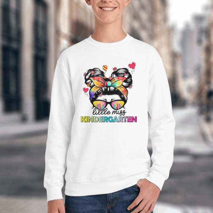 Little Miss Kindergarten Back To School Kindergarten Girls Youth Crewneck Sweatshirt Little Miss Kindergarten Back To School Kindergarten Girls Youth Crewneck Sweatshirt
