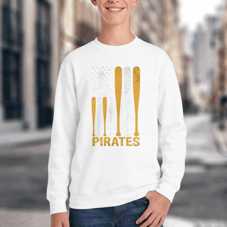 Pirates Baseball Fan Apparel For Sports Enthusiasts Youth Crewneck Sweatshirt