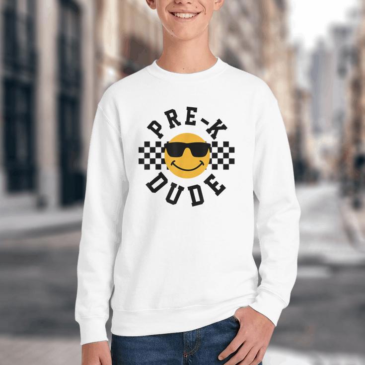 Preschool Dude Back To School Pre-K Students Kids Youth Crewneck Sweatshirt Preschool Dude Back To School Pre-K Students Kids Youth Crewneck Sweatshirt