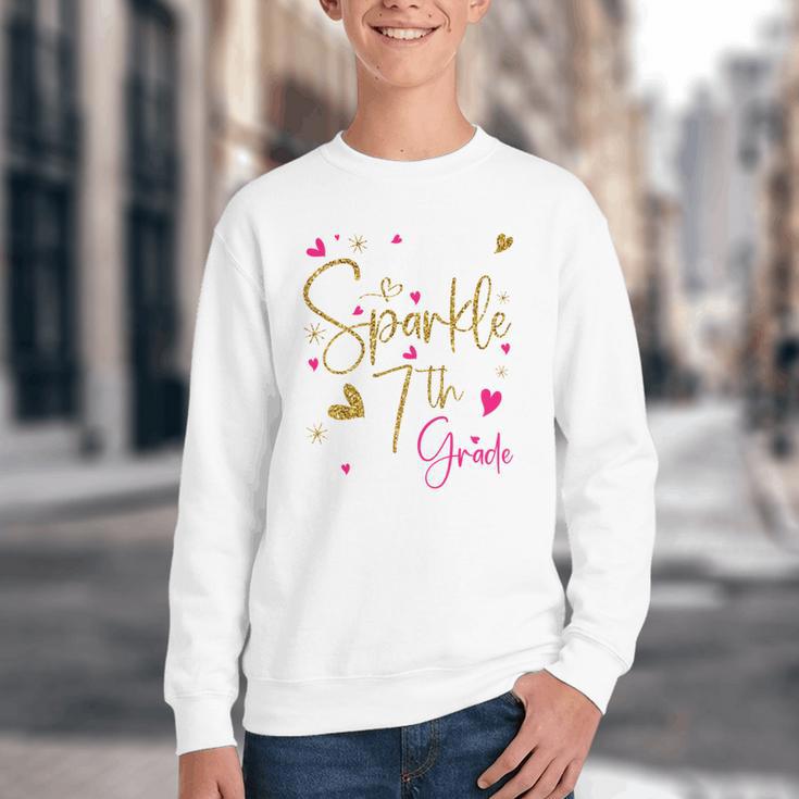 Ready To Sparkle 7th Grade Back To School For Girls Performance Youth Crewneck Sweatshirt Ready To Sparkle 7th Grade Back To School For Girls Performance Youth Crewneck Sweatshirt