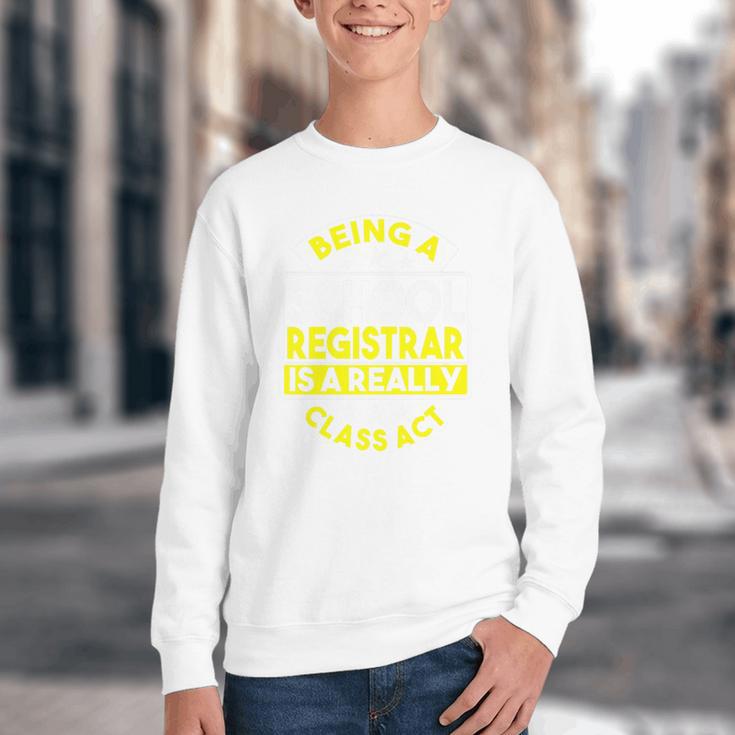 School Registry Student Enrollment Back To School Registrar Premium Youth Crewneck Sweatshirt School Registry Student Enrollment Back To School Registrar Premium Youth Crewneck Sweatshirt