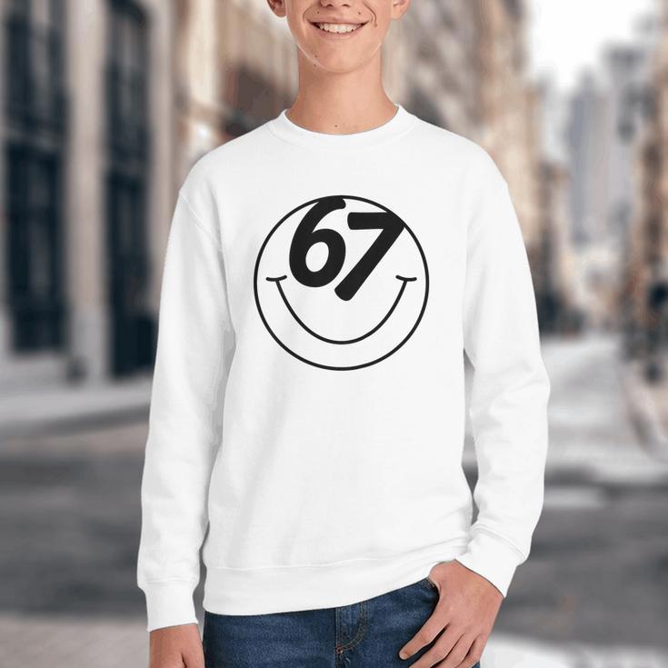 Six Seven Meme Viral Internet Sound 67 Back To School Youth Crewneck Sweatshirt Six Seven Meme Viral Internet Sound 67 Back To School Youth Crewneck Sweatshirt