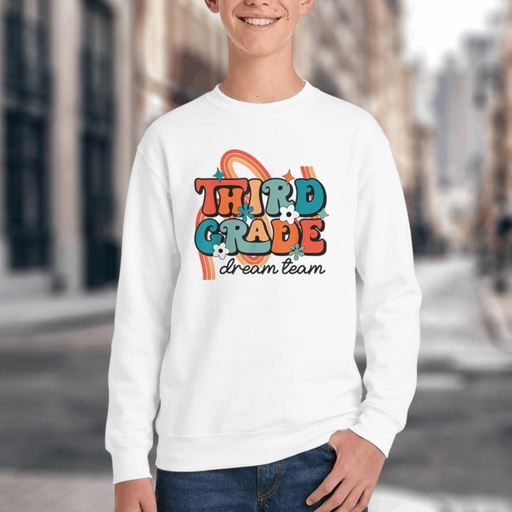 Third Grade Dream Team 1st Day Of 3rd Grade Back To School Youth Crewneck Sweatshirt Third Grade Dream Team 1st Day Of 3rd Grade Back To School Youth Crewneck Sweatshirt