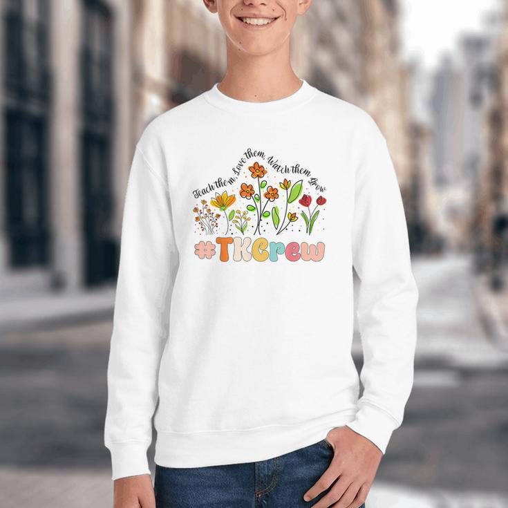 TK Crew Appreciation Week Back To School Youth Crewneck Sweatshirt TK Crew Appreciation Week Back To School Youth Crewneck Sweatshirt
