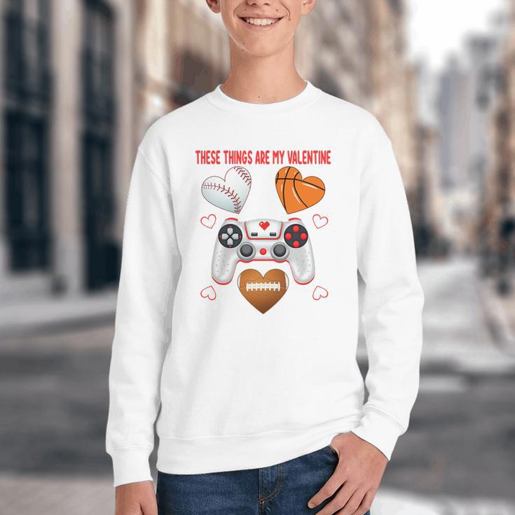Valentines Day Boys Men Hearts Gaming Football Baseball Love Premium Tri-Blend Youth Crewneck Sweatshirt Valentines Day Boys Men Hearts Gaming Football Baseball Love Premium Tri-Blend Youth Crewneck Sweatshirt