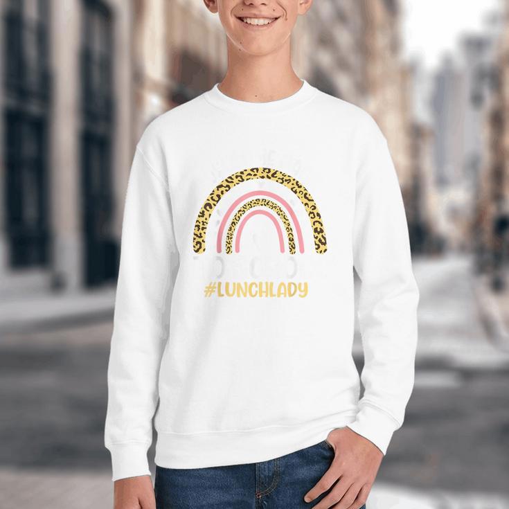 Welcome Back To School Lunch Lady First Day Of School Youth Crewneck Sweatshirt Welcome Back To School Lunch Lady First Day Of School Youth Crewneck Sweatshirt