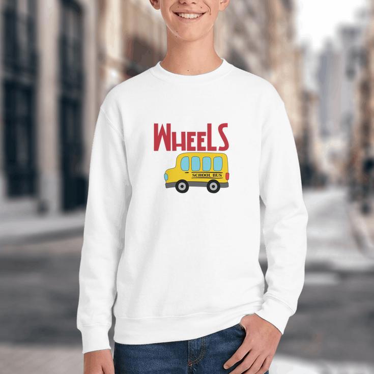 Wheels On The Bus Kids Back To School Youth Crewneck Sweatshirt