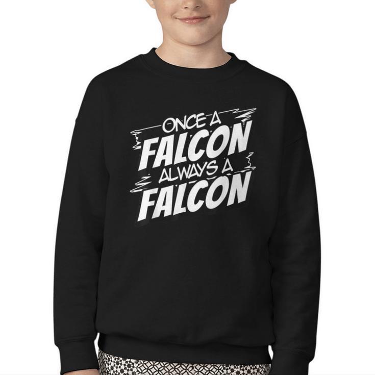 Always A Falcon Back To School Spirit Youth Crewneck Sweatshirt
