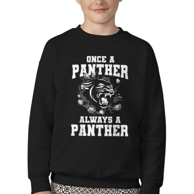 Always A Panther Back To School Spirit Youth Crewneck Sweatshirt