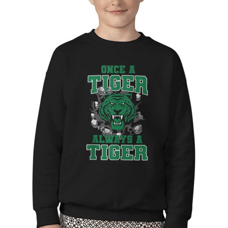 Always A Tiger Back To School Spirit G Youth Crewneck Sweatshirt