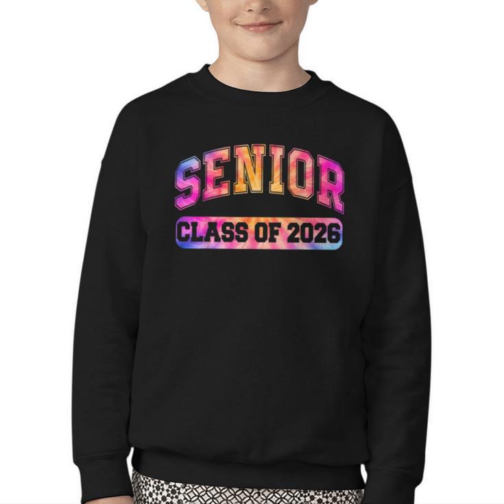 Back To School Colorful Senior Class Of 2026 Graduation Youth Crewneck Sweatshirt