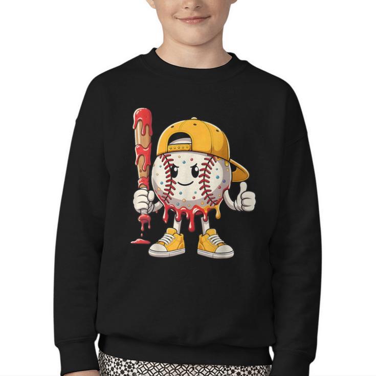 Baseball Drip Baseball Life Style 101 Apparel Youth Youth Crewneck Sweatshirt