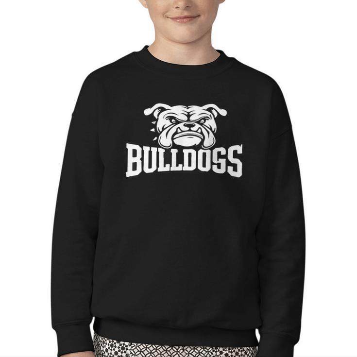 Bulldogs Mascot Back To School Team Spirit Youth Crewneck Sweatshirt