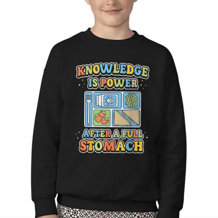 Cafeteria Squad Tour Welcome Back To School Lunch Lady Youth Crewneck Sweatshirt