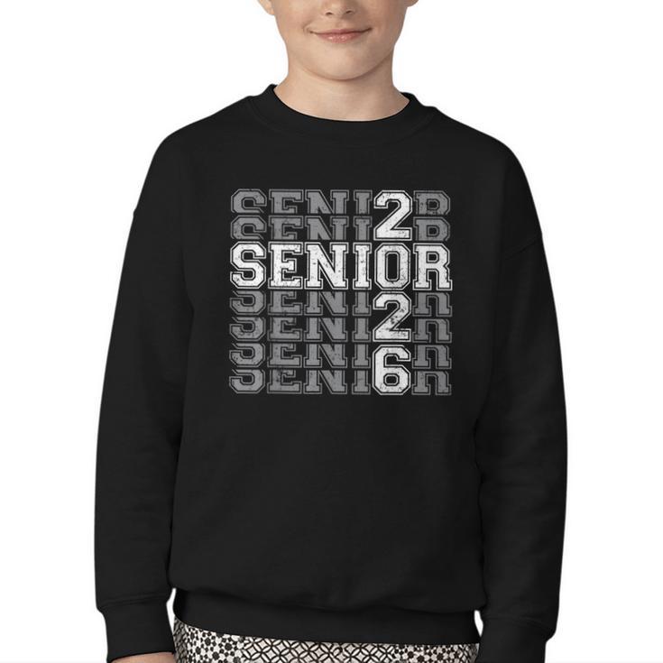 Class Of 2026 Senior 2026 Back To School 2026 Graduation 26 Youth Crewneck Sweatshirt