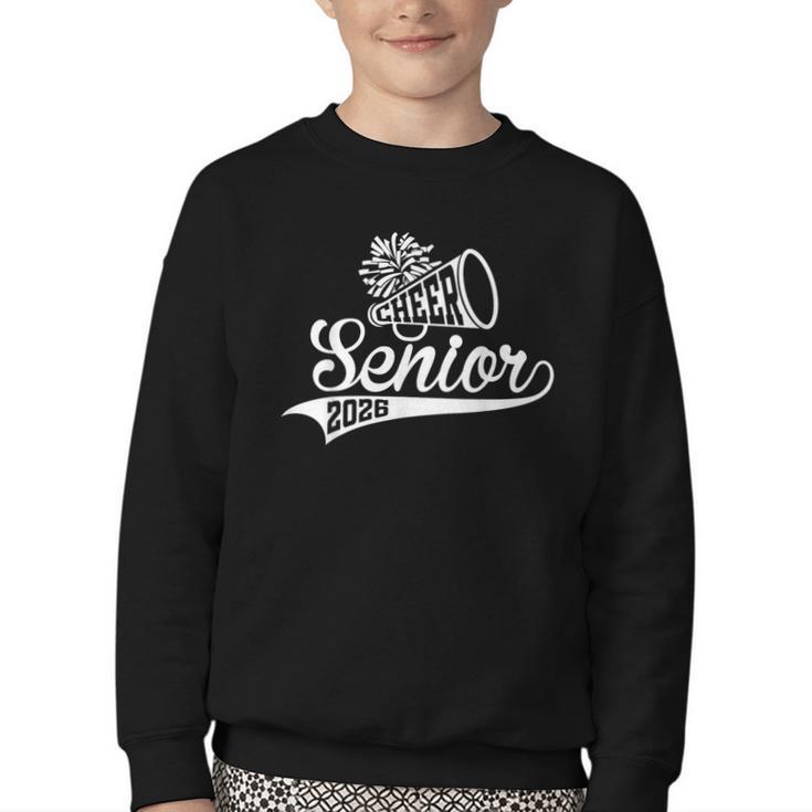 Class Of 2026 Senior Year Cheer Back To School Cheerleader Youth Crewneck Sweatshirt