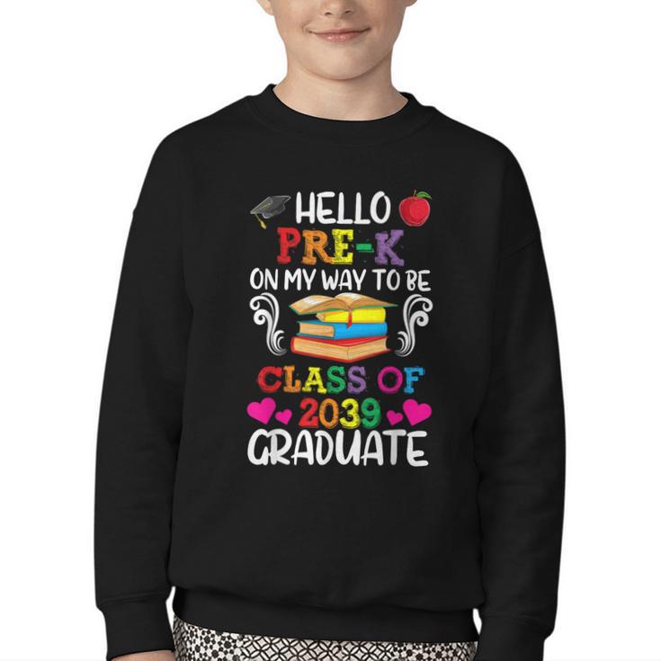 Class Of 2039 For Kids Back To School Pre-K Youth Crewneck Sweatshirt Class Of 2039 For Kids Back To School Pre-K Youth Crewneck Sweatshirt