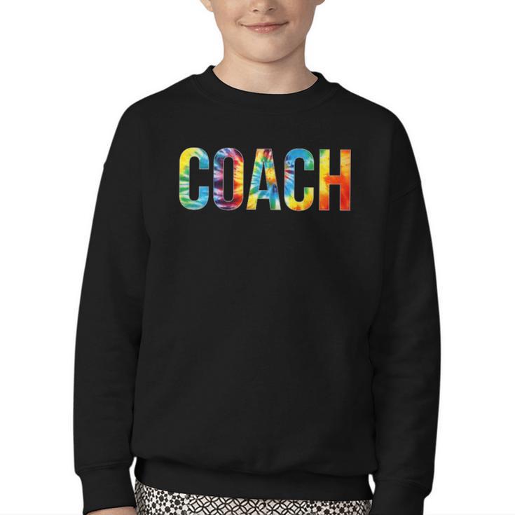 Coach Women For Work Tie Dye Back To School Appreciation Day Youth Crewneck Sweatshirt