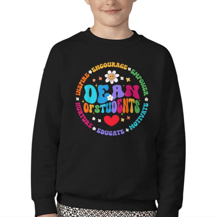 Dean Of Students Appreciation Week Back To School Youth Crewneck Sweatshirt