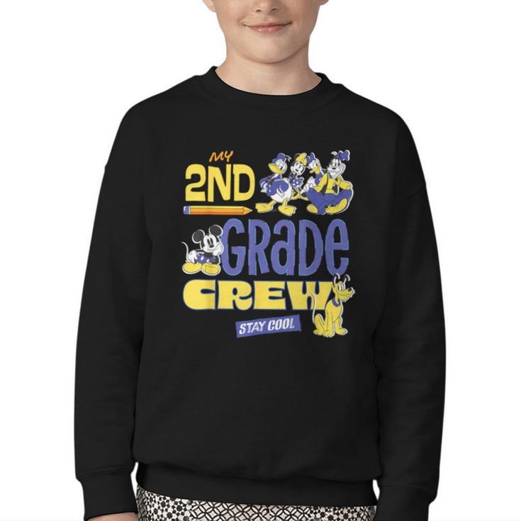 Disney My 2nd Grade Crew Stay Cool Back To School Friends Youth Crewneck Sweatshirt Disney My 2nd Grade Crew Stay Cool Back To School Friends Youth Crewneck Sweatshirt