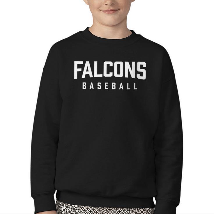 Falcons Baseball Inspired Youth Crewneck Sweatshirt
