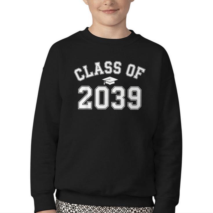 Graduation Class Of 2039 Grow Witth Me School Back To School Youth Crewneck Sweatshirt
