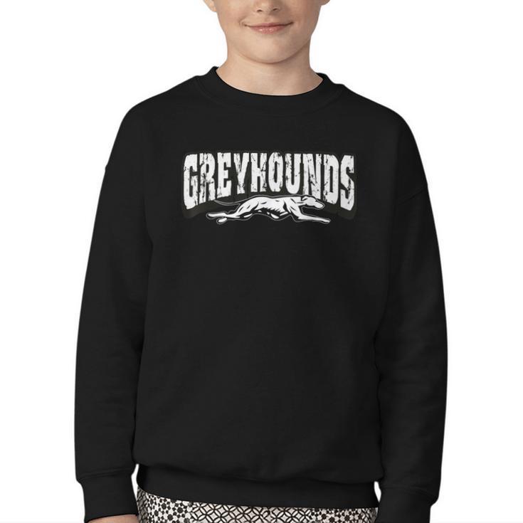 Greyhounds Mascot Back To School Team Spirit Youth Crewneck Sweatshirt
