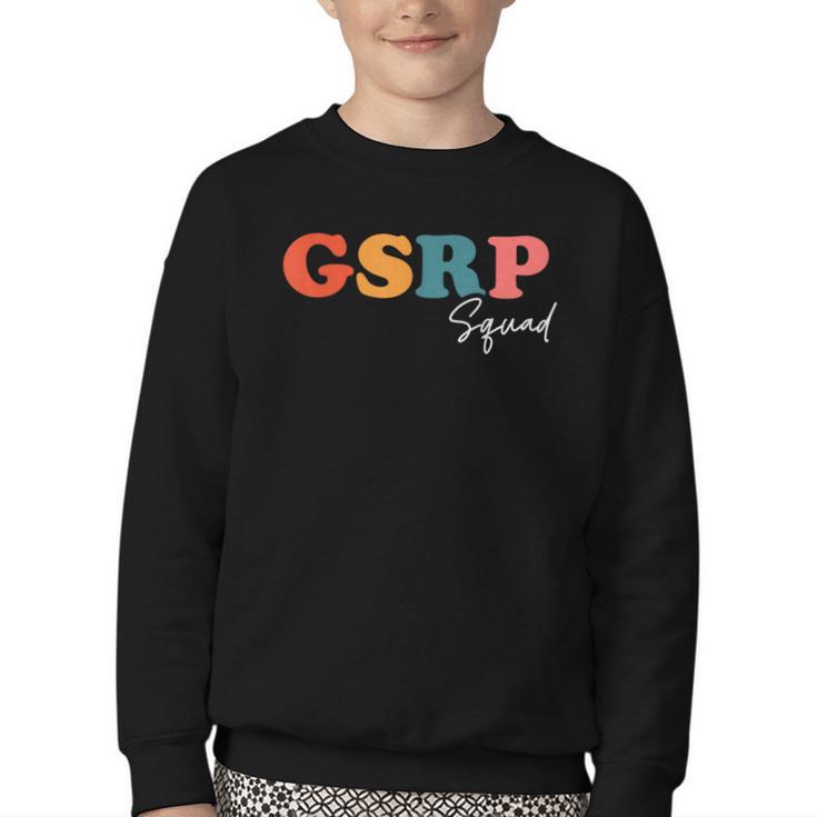 GSRP Squad Boho Cute Back To School GSRP Youth Crewneck Sweatshirt