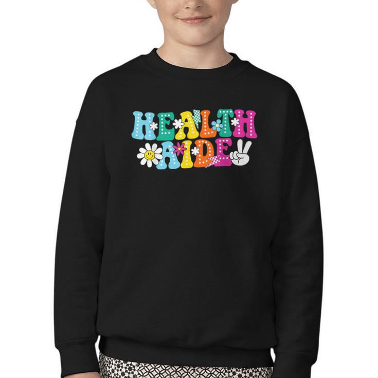 Health Aide Squad Admin Squad Back To School Youth Crewneck Sweatshirt