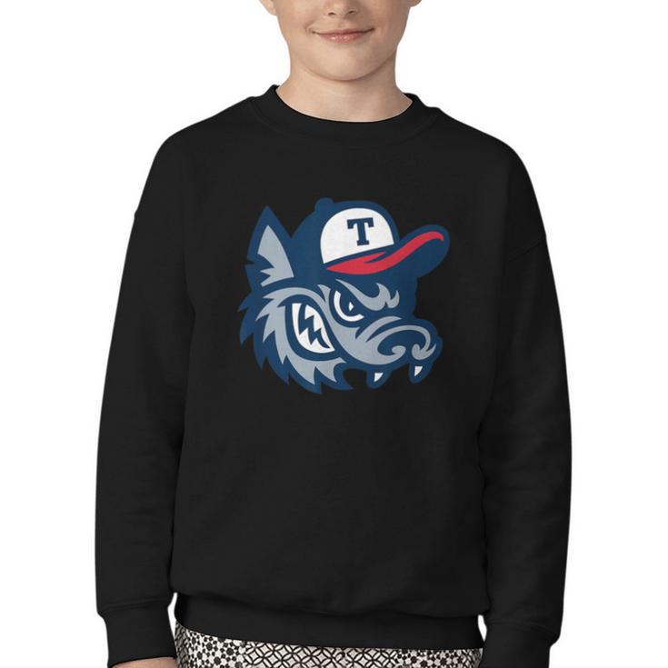 Jarrell Storm Chasers Baseball Big Logo Youth Crewneck Sweatshirt