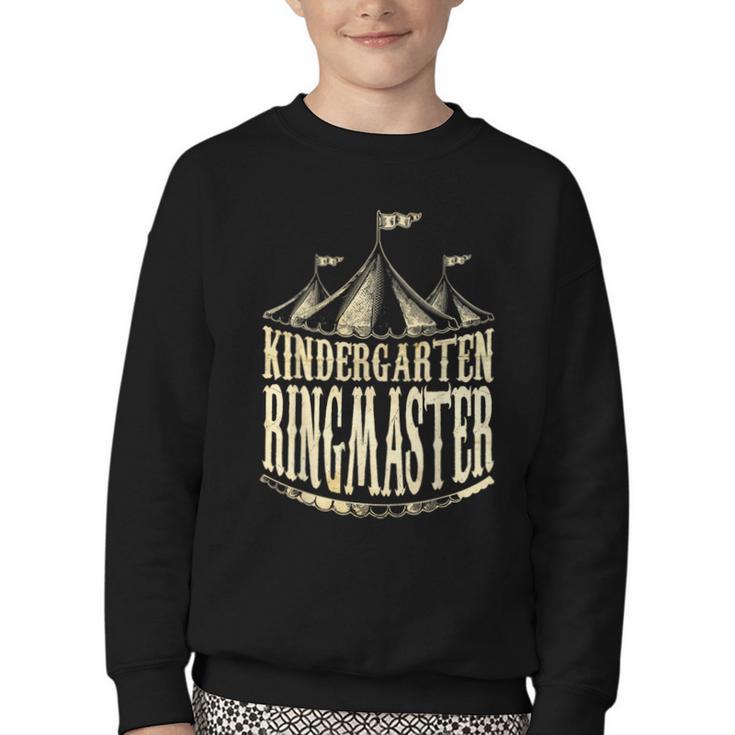 Kindergarten Ringmaster Carnival Back To School Circus Staff Youth Crewneck Sweatshirt