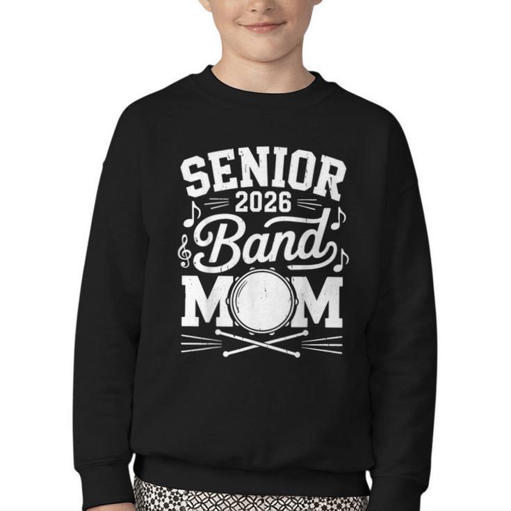 My Last First Day Senior 2026 Band Mom Back To School Retro Youth Crewneck Sweatshirt