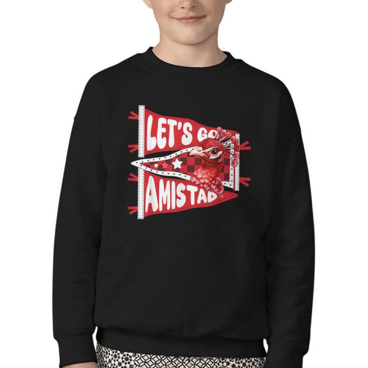 Let's Go Amistad Friendship Back To School Spirit Youth Crewneck Sweatshirt