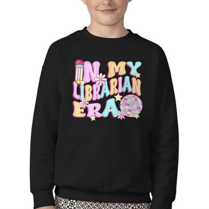 In My Librarian Era Cool Back To School Outfit Girl Women Youth Crewneck Sweatshirt