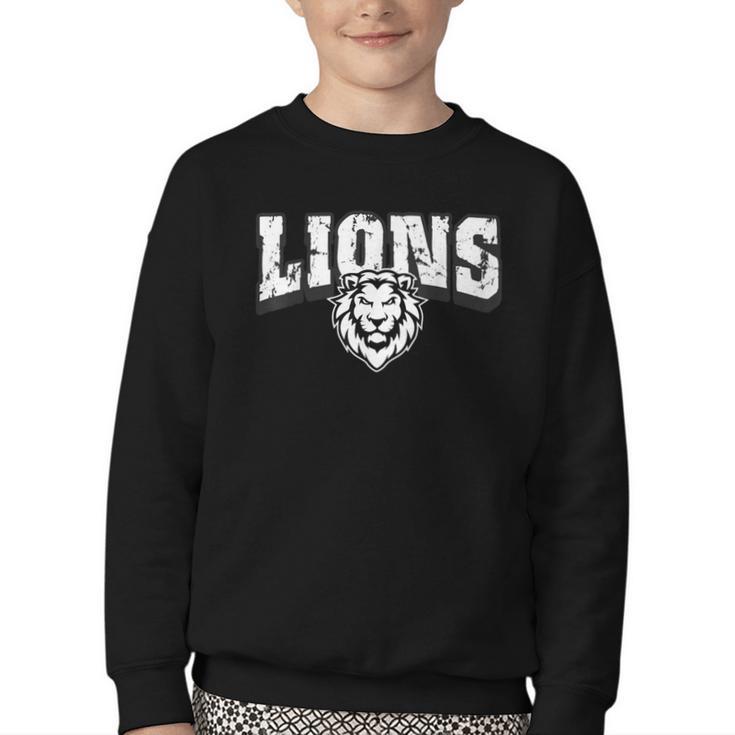 Lions Back To School Spirit Youth Crewneck Sweatshirt