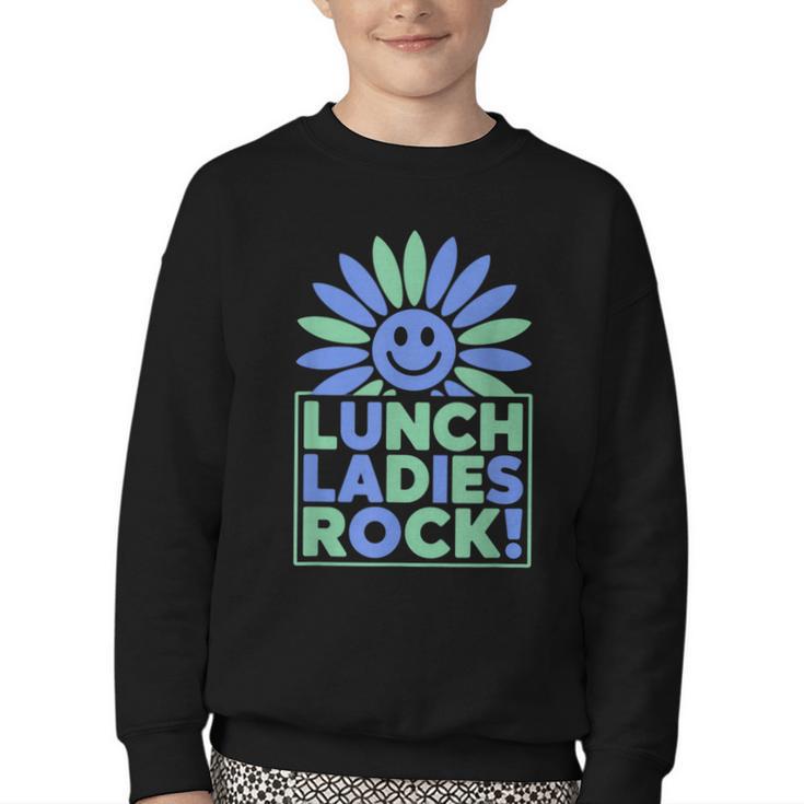 Lunch Lady Squad Cafeteria Worker Back To School Youth Crewneck Sweatshirt