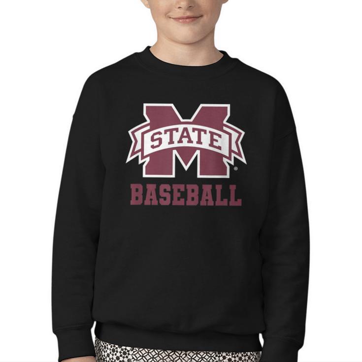 Mississippi State Baseball Bulldogs NCAA MS16 Youth Crewneck Sweatshirt