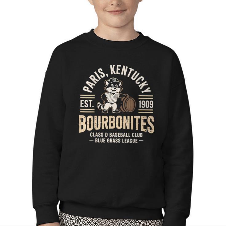 Paris Kentucky Bourbonites Baseball Heritage Youth Crewneck Sweatshirt