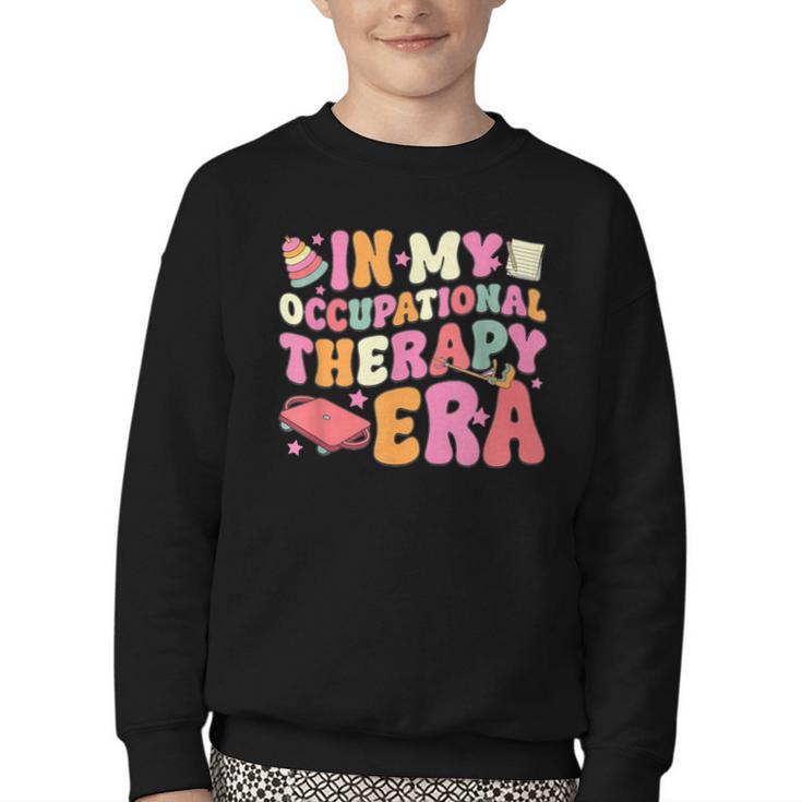 Retro In My Occupational Therapy Era OT OTA Back To School Youth Crewneck Sweatshirt