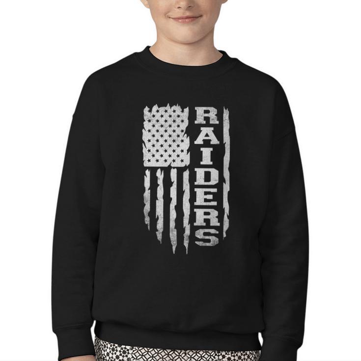 Retro Raiders Back To School Team Spirit For Men Women Kids Youth Crewneck Sweatshirt