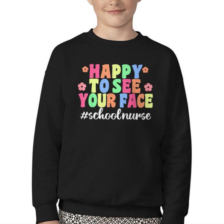 School Nurse For Back To School Nursing Youth Crewneck Sweatshirt