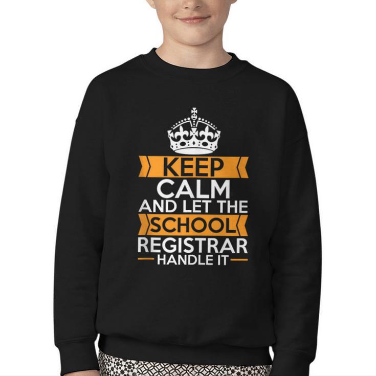 School Registry Student Enrollment Back To School Registrar Youth Crewneck Sweatshirt School Registry Student Enrollment Back To School Registrar Youth Crewneck Sweatshirt