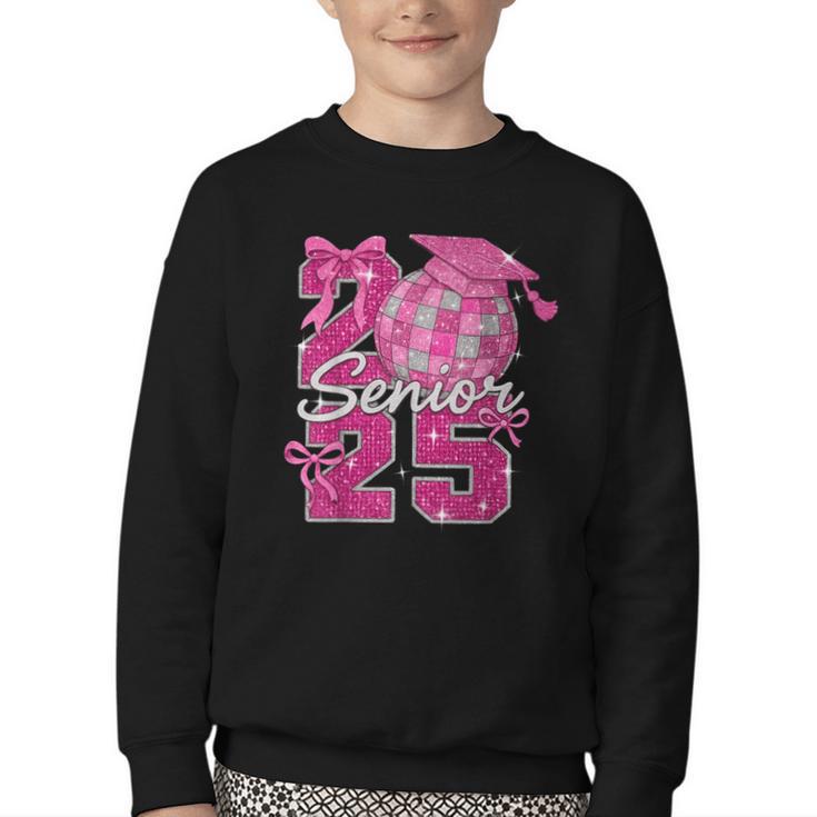 Senior 2025 Class Of 2025 Bows Back To School 2025 Youth Crewneck Sweatshirt