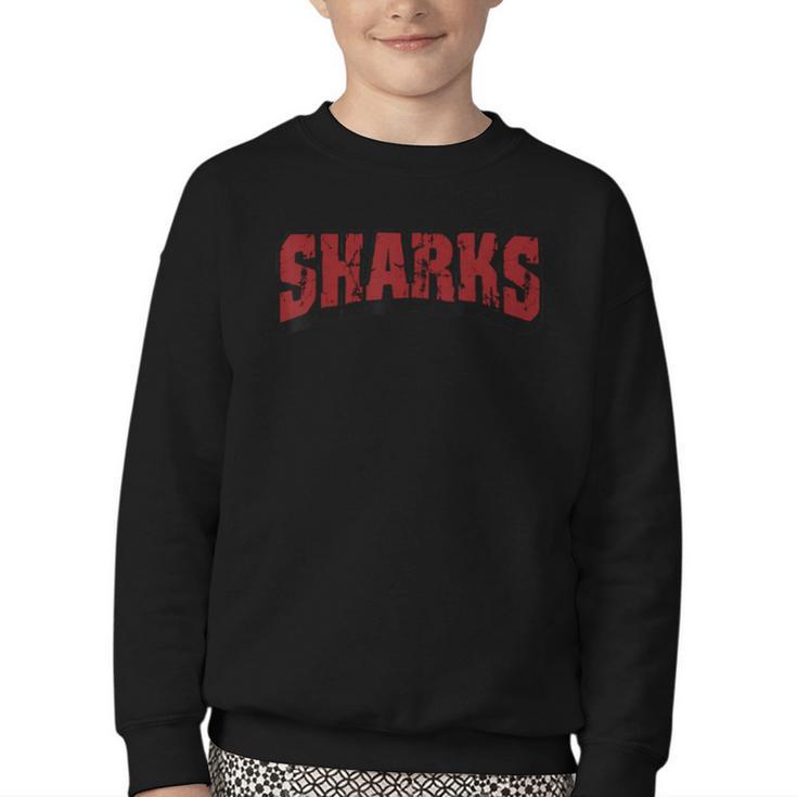 Sharks Back To School Spirit M Youth Crewneck Sweatshirt