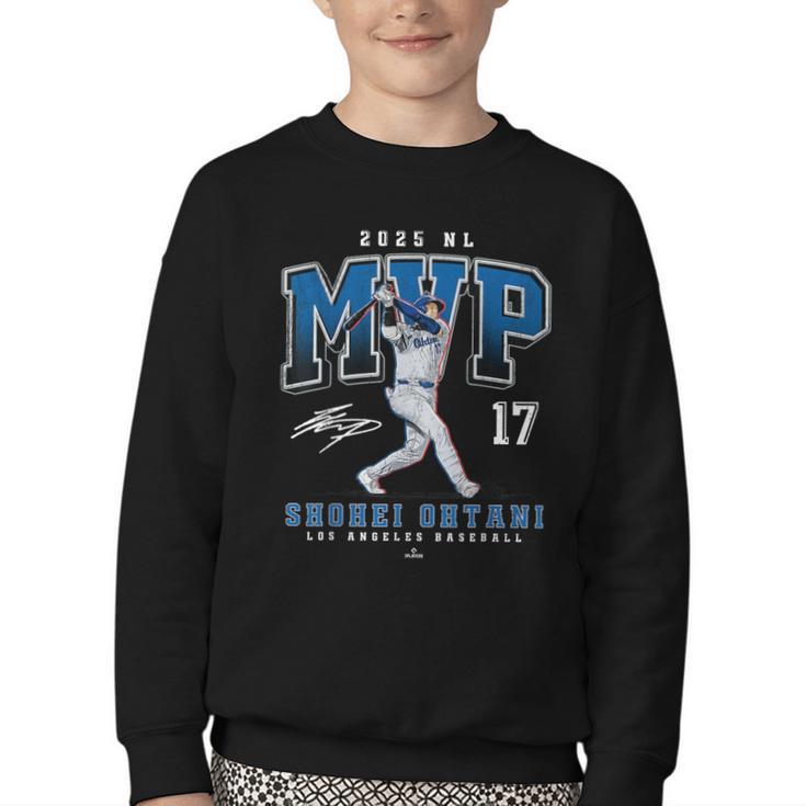 Shohei Ohtani 2025 NL MVP Los Angeles Baseball MLBPA Youth Crewneck Sweatshirt