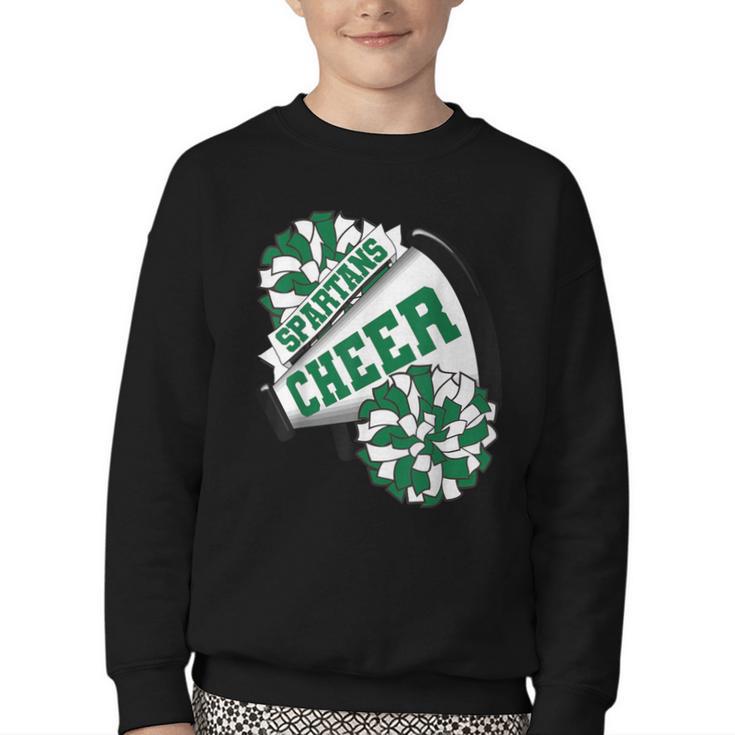 Spartans Cheer Back To School Cheerleading Spirit G Youth Crewneck Sweatshirt