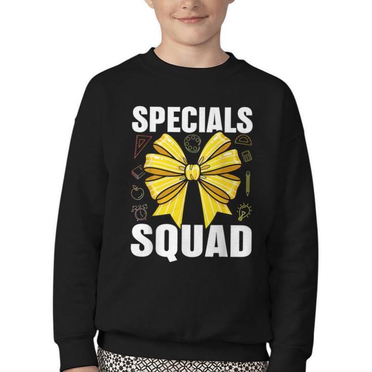 Specials Squad Tie Dye Back To School Women Appreciation Youth Crewneck Sweatshirt