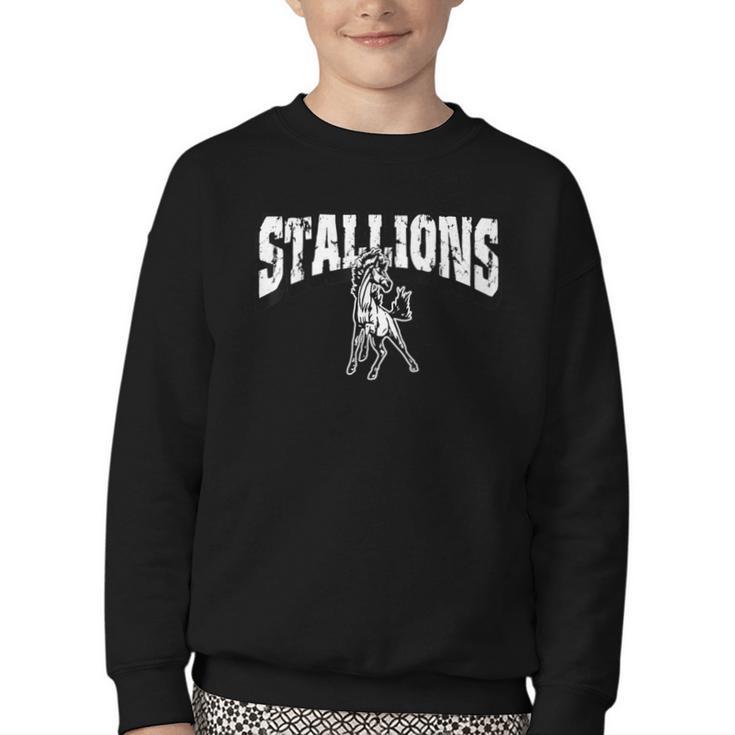 Stallions Back To School Spirit Youth Crewneck Sweatshirt