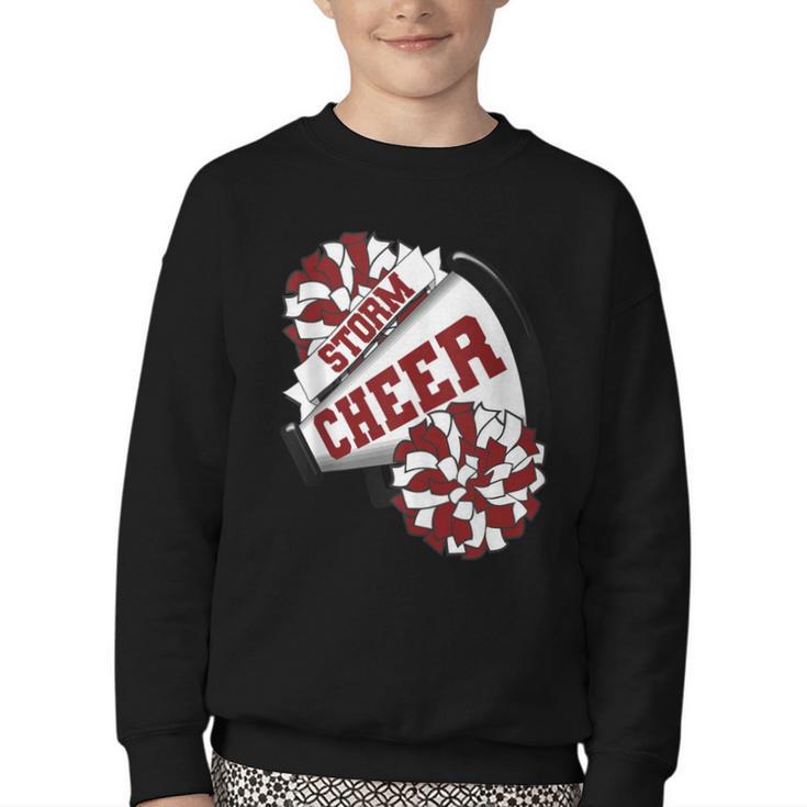 Storm Cheer Back To School Cheerleading Spirit M Youth Crewneck Sweatshirt